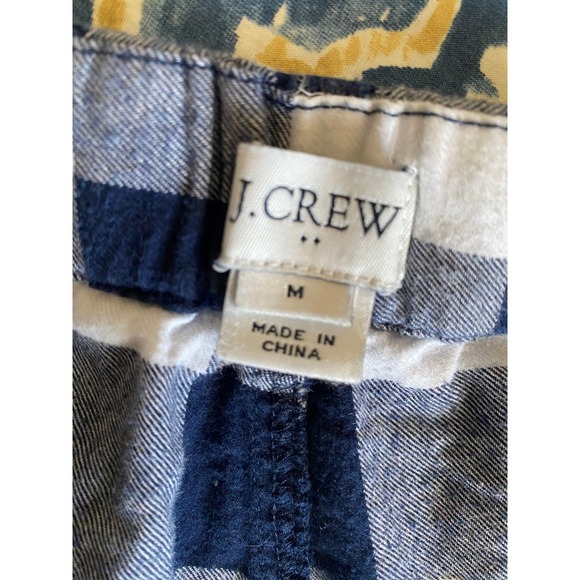 J Crew Factory Mens flannel pajama pants Blue Buffalo Plaid Lounge Sleepwear M - Picture 2 of 7